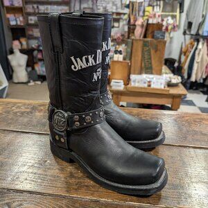 Size 8.5 Jack Daniels Motorcyle Boots